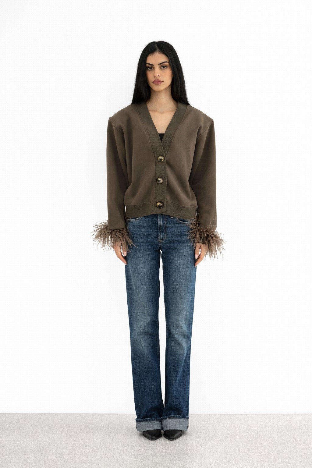 Rhea Sweater - rhea-olive - 01